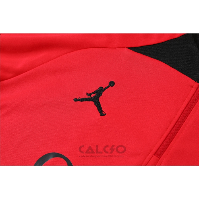 Tuta da Track di Felpa Paris Saint-Germain Jordan 2022-2023 Rosso